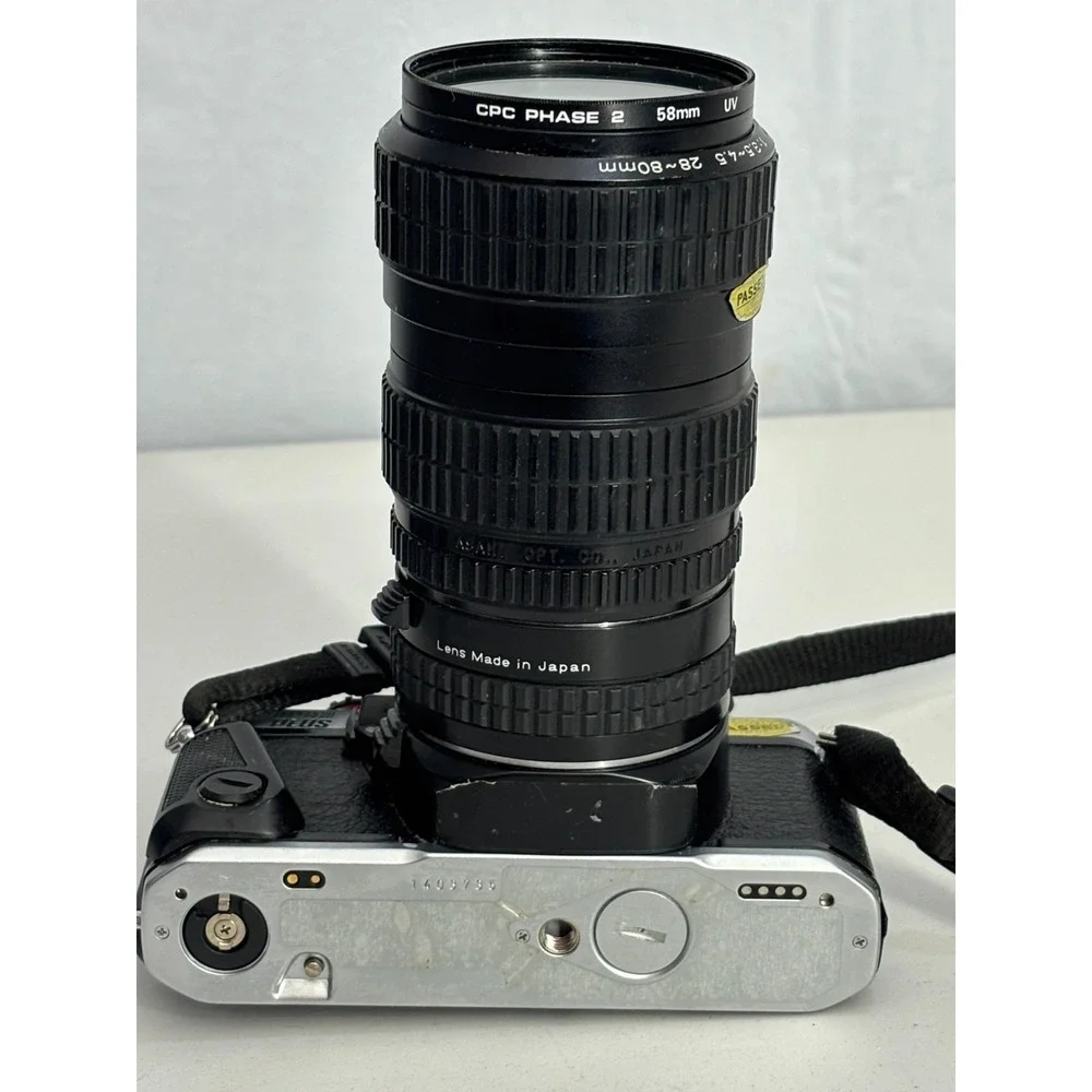 Pentax Program Plus 35mm SLR Camera With Zoom 28-80mm f/3.5-4.5 Lens Vintage 90s